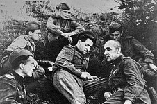 Ilya Vlasenko Konstantin Simonov near Ponyri. Battle of Kursk. 1943